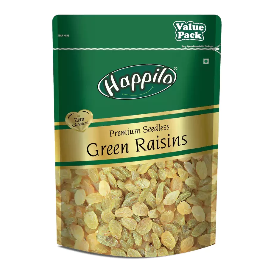 Happilo Premium Seedless Green Raisins, 500 g-1.webp
